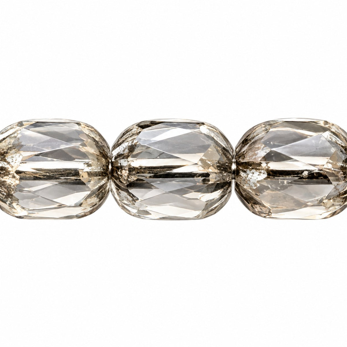 Faceted Fire Polished Beads Special Cut, Crystal Platin (00030-13702), Glass, Czech Republic