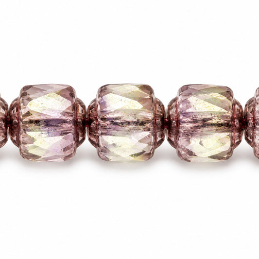 Cathedral Faceted Fire Polished Beads, X1008 Bronze (x1008-14415), Glass, Czech Republic