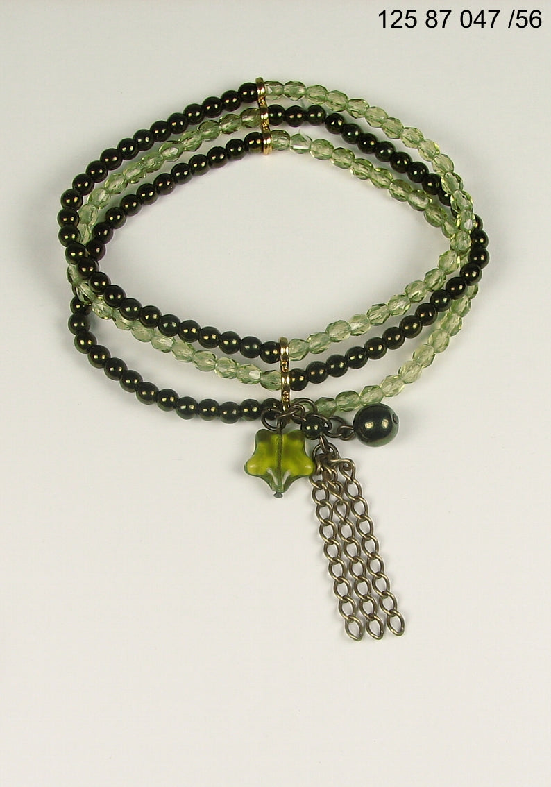 3 pcs Jewelry piece with Czech Glass Beads (OUTLET Vintage)