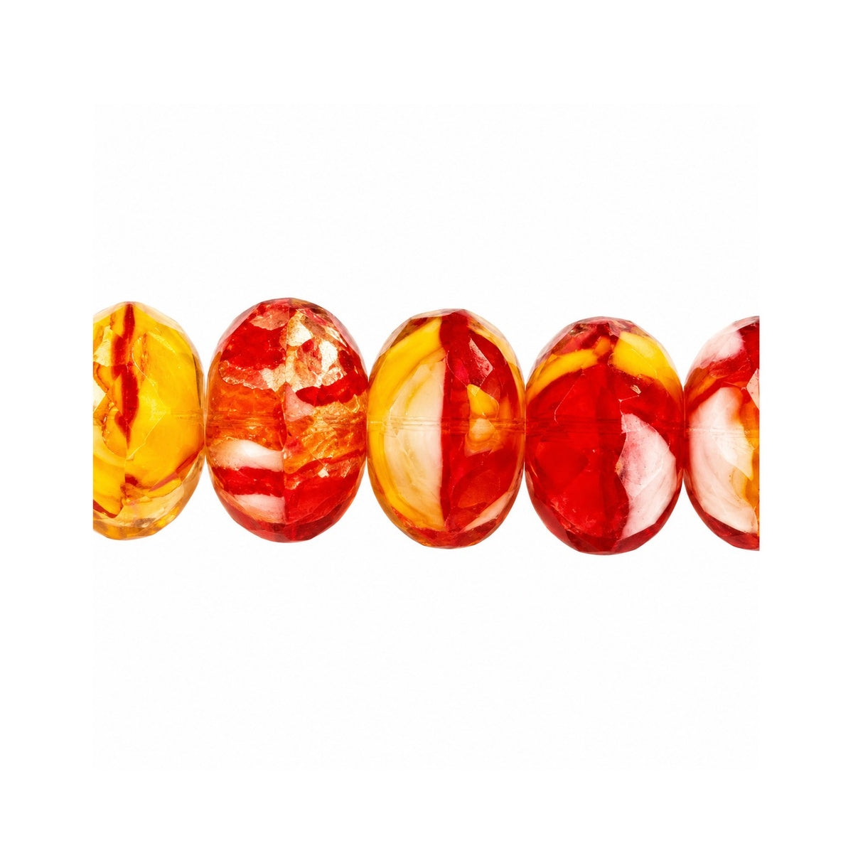 Special Cut Faceted Fire Polished Beads, M0010 (m0010), Glass, Czech Republic