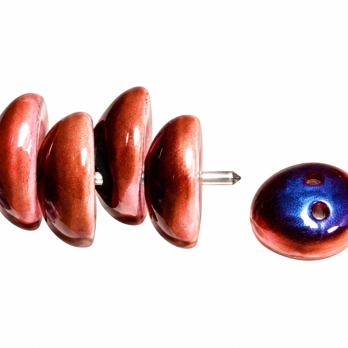 Piggy Beads, Opaque Pink 22201 (73020-22201), Glass, Czech Republic