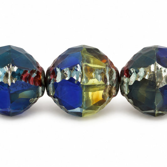 Wasp Special Cut Faceted Fire Polished Beads, X1518 Stain Strong (x1518-86805), Glass, Czech Republic
