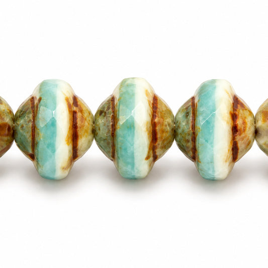 Faceted Special Cut Beads Ufo, X3173 Stain Strong (x3173-86805), Glass, Czech Republic