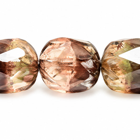 Faceted Fire Polished Beads Special Cut, X1134 Platin (x1134-13702), Glass, Czech Republic