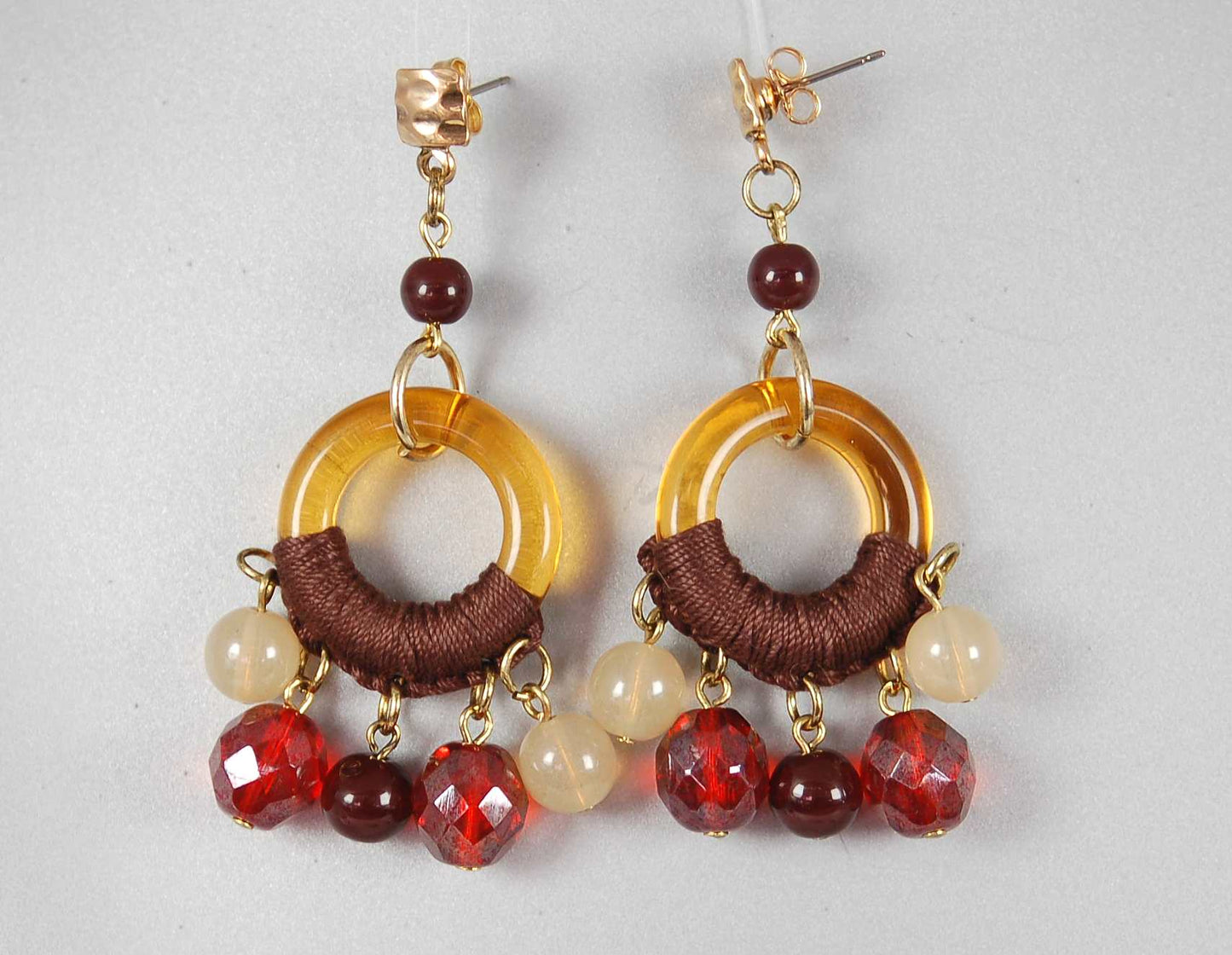 3 pcs Jewelry piece with Czech Glass Beads (OUTLET Vintage)