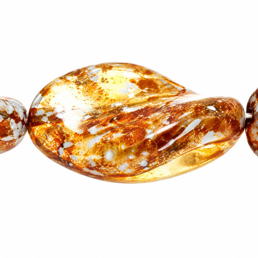 Curved Oval Beads, Crystal Stain Strong 94308 (00030-86805-94308), Glass, Czech Republic