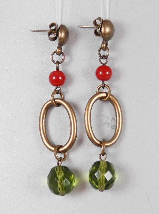 3 pcs Jewelry piece with Czech Glass Beads (OUTLET Vintage)