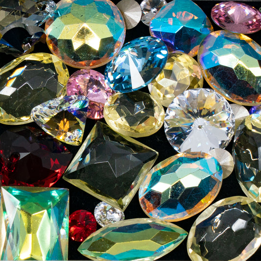 OUTLET 5 grams Swarovski Crystal MIx, size mix, Mixed Colors 2 (-mix-02), Glass, Czech Republic