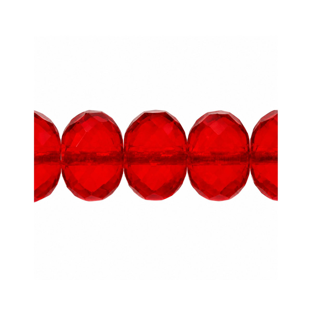 Special Cut Faceted Fire Polished Beads, Light Siam Matte (90070-84110), Glass, Czech Republic