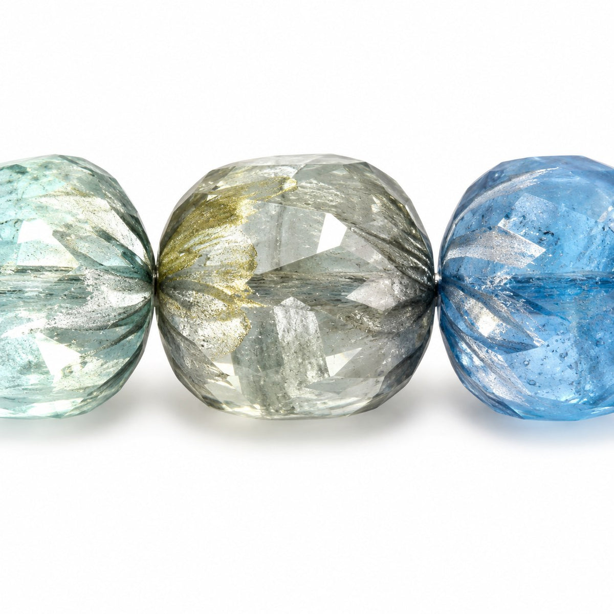 Faceted Fire Polished Beads Special Cut, X1149 Platin (x1149-13702), Glass, Czech Republic