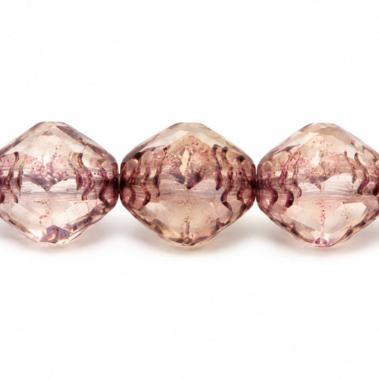 Wasp Special Cut Faceted Fire Polished Beads, 16008 Bronze (16008-14415), Glass, Czech Republic