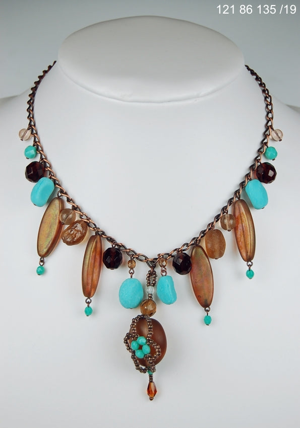 3 pcs Jewelry piece with Czech Glass Beads (OUTLET Vintage)