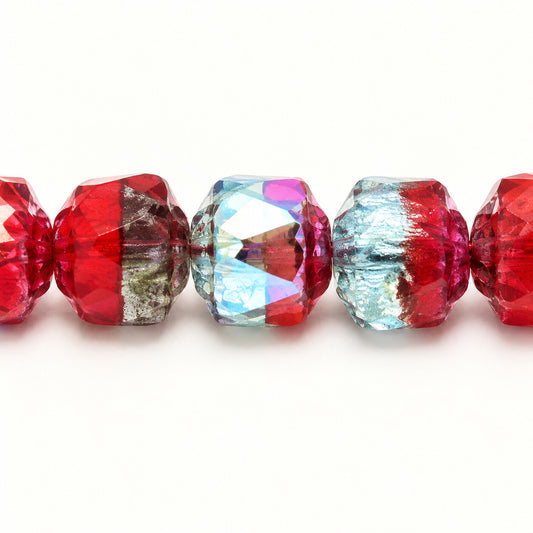 Cathedral Faceted Fire Polished Beads Special Cut, X2659 Ab (x2659-28701), Glass, Czech Republic