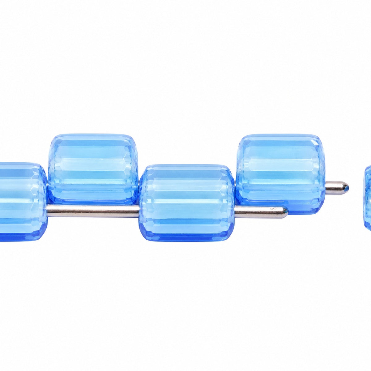 2-Hole Square Beads, 34010 (34010), Glass, Czech Republic