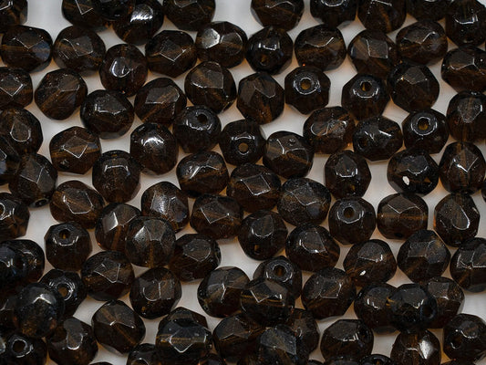 OUTLET Faceted Round Beads,  mm, Glass, Czech Republic