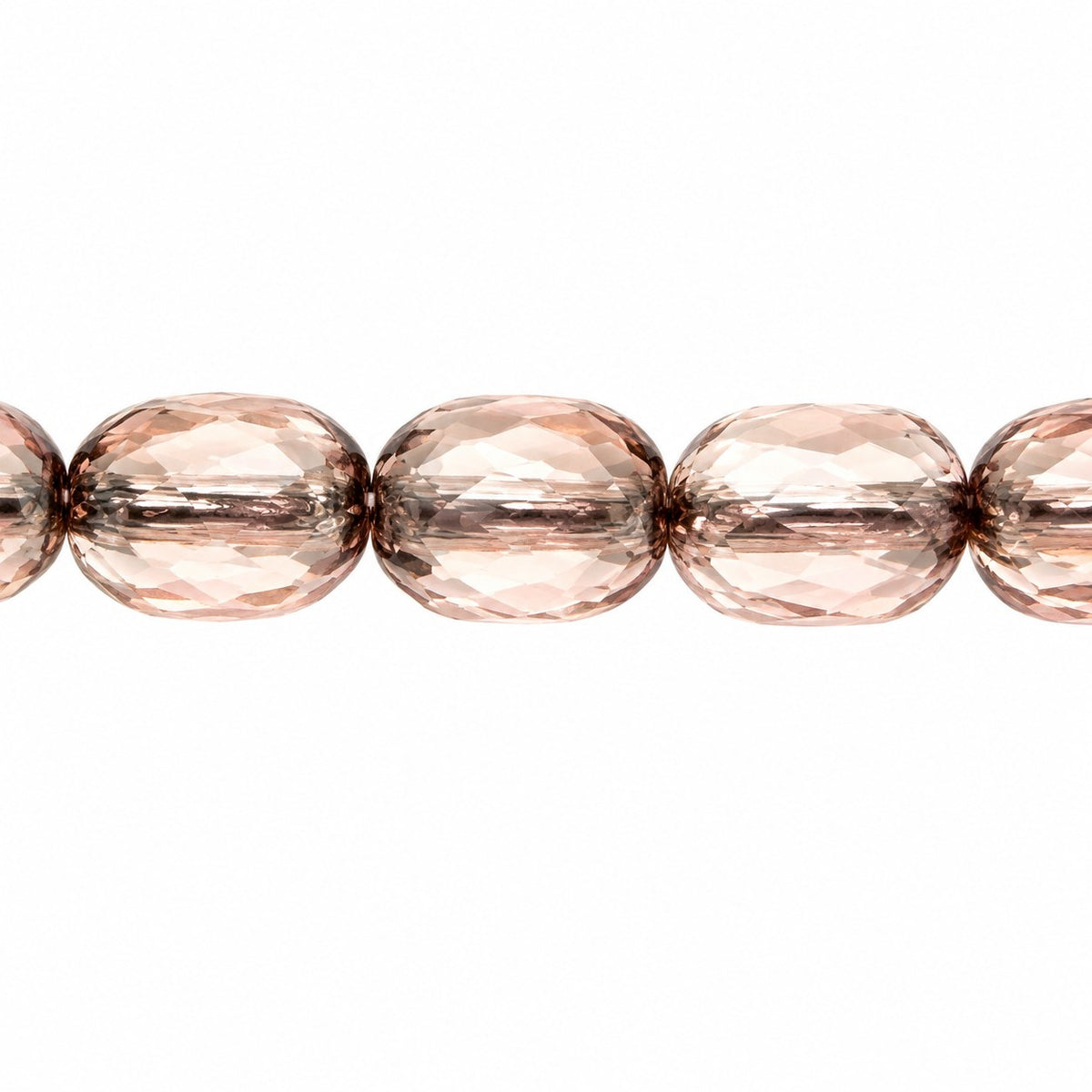 Faceted Fire Polished Beads Special Cut, Transparent Pink Platin (70110-13702), Glass, Czech Republic