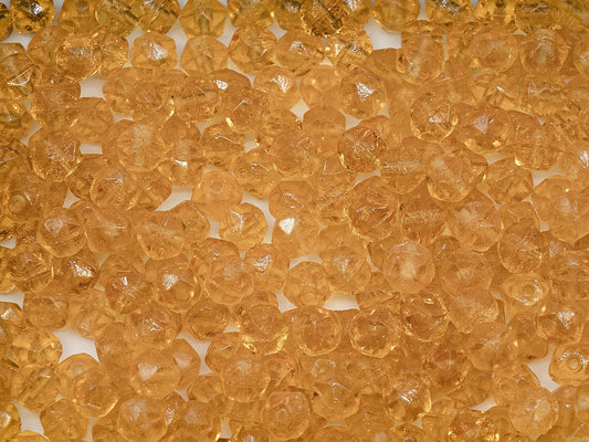 奥特莱斯 10 克压制珠，4 x 4 毫米，黄玉（10070），玻璃，捷克共和国