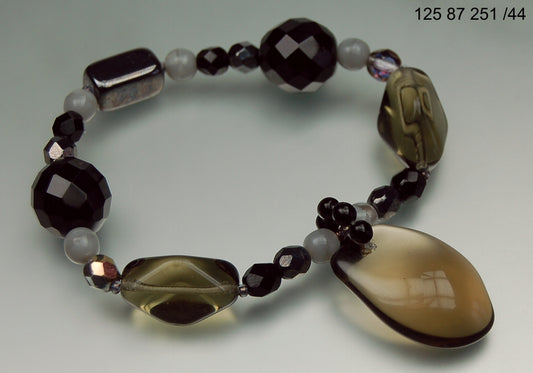 3 pcs Jewelry piece with Czech Glass Beads (OUTLET Vintage)