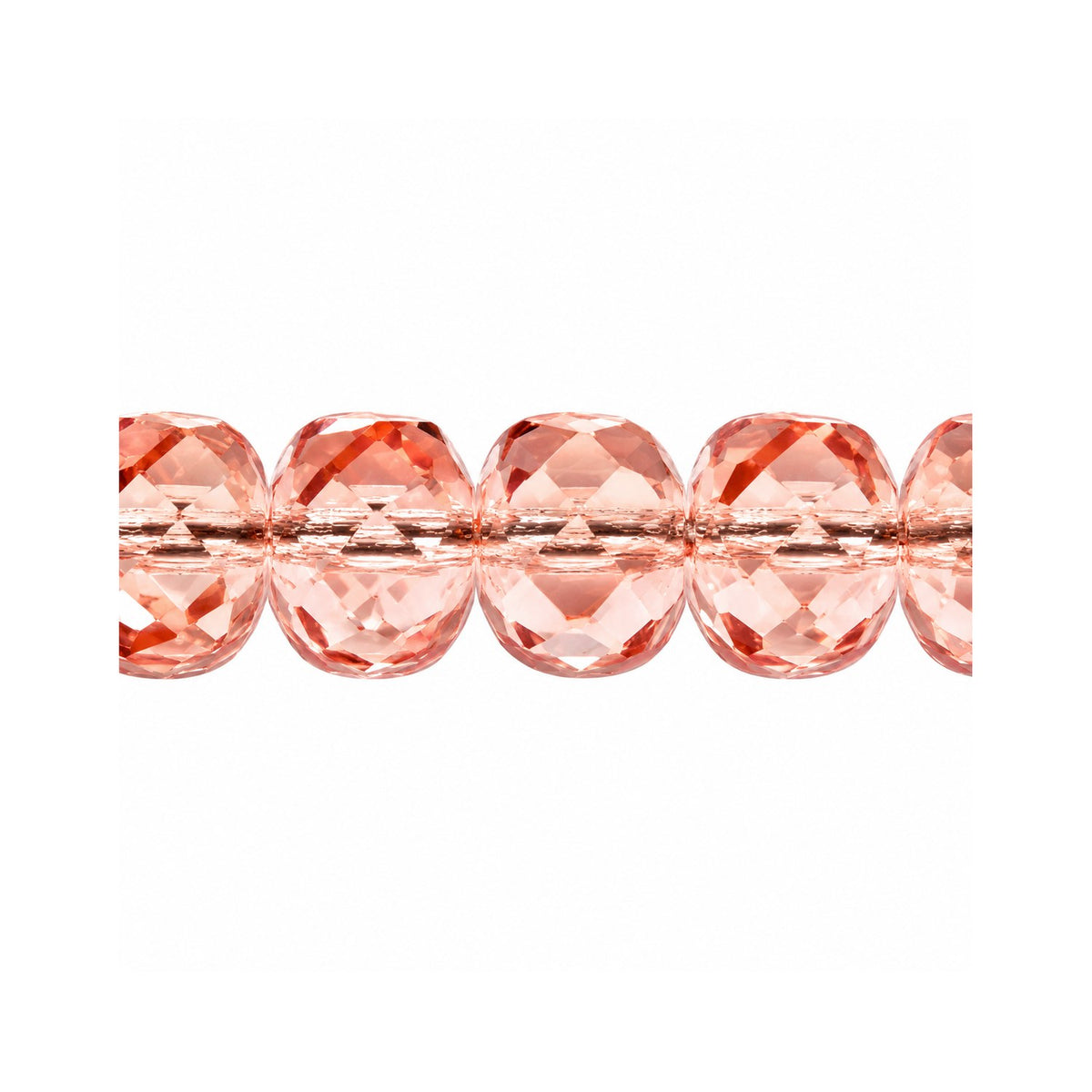 Special Cut Faceted Fire Polished Beads, Transparent Pink (70110), Glass, Czech Republic