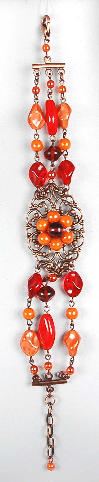 3 pcs Jewelry piece with Czech Glass Beads (OUTLET Vintage)