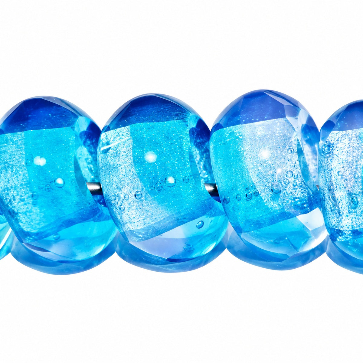 Pressed Rondelle With Large Hole Beads, T0500 (t0500), Glass, Czech Republic