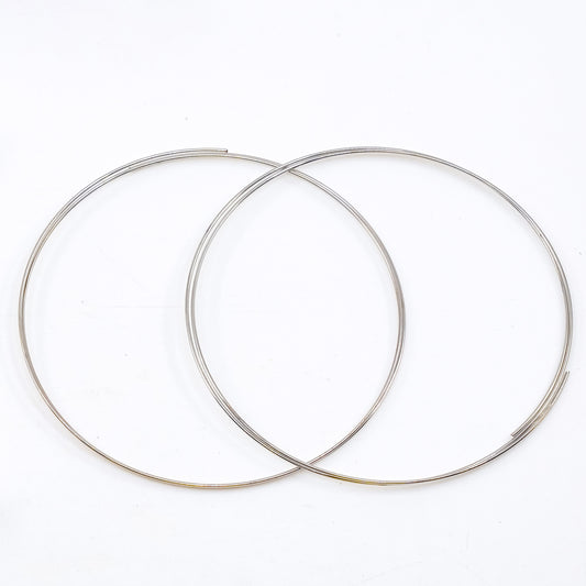OUTLET 2 pcs Memory Wire 2 pcs by 2 rounds, 60 x 60 mm, Steel (steel), Glass, Czech Republic