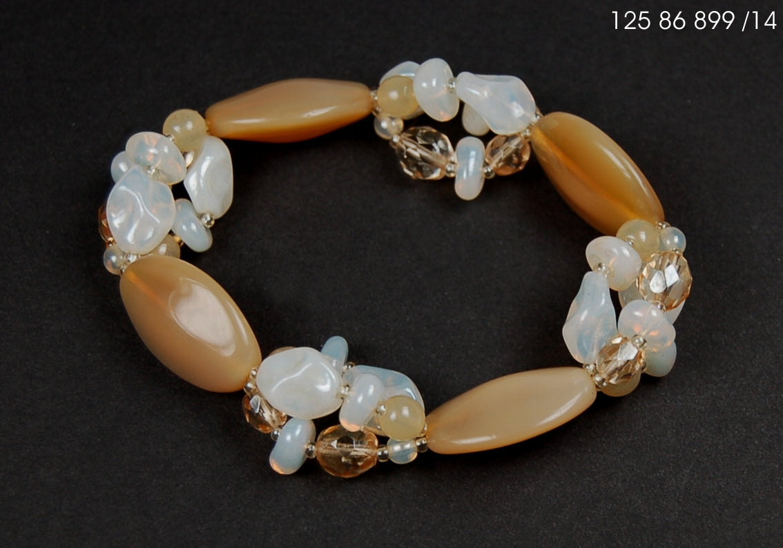 3 pcs Jewelry piece with Czech Glass Beads (OUTLET Vintage)