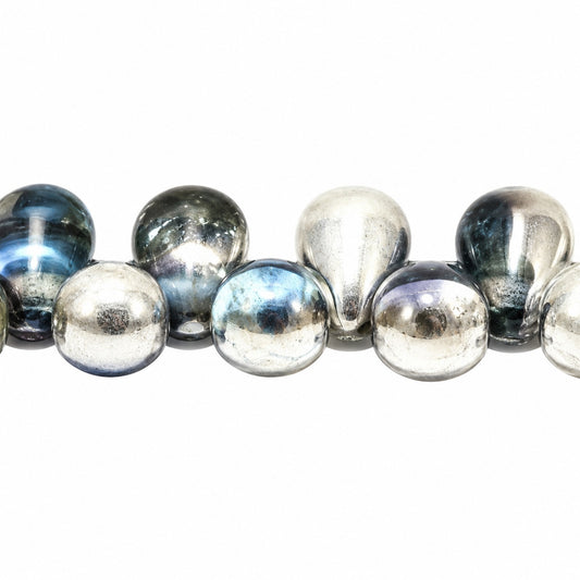 Drop Beads, Tt004 Crystal Silver Half Coating (tt004-27001), Glass, Czech Republic