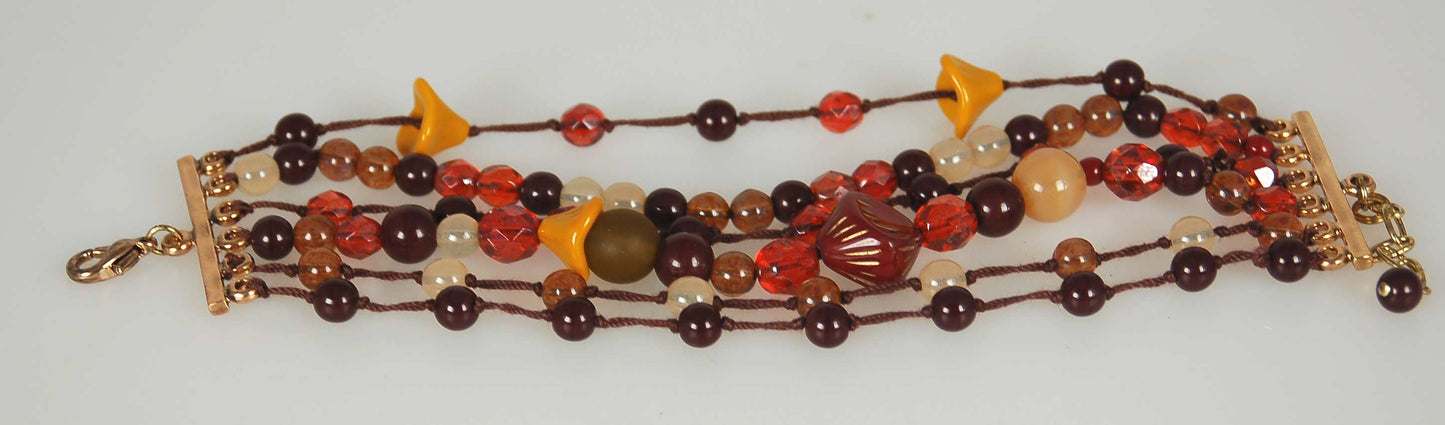 3 pcs Jewelry piece with Czech Glass Beads (OUTLET Vintage)