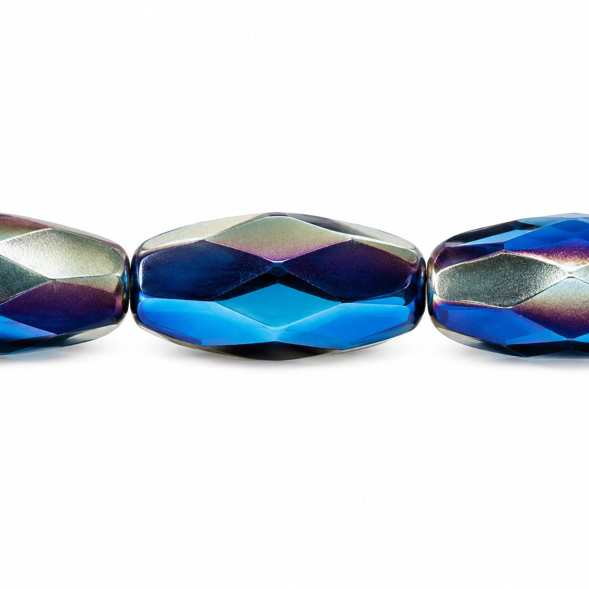 Fire Polished Faceted Oval Beads, Z0050 23103 (z0050-23103), Glass, Czech Republic