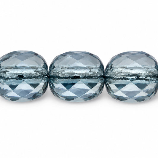 Faceted Special Cut Beads, Crystal Luster Blue Full Coated (00030-14464), Glass, Czech Republic