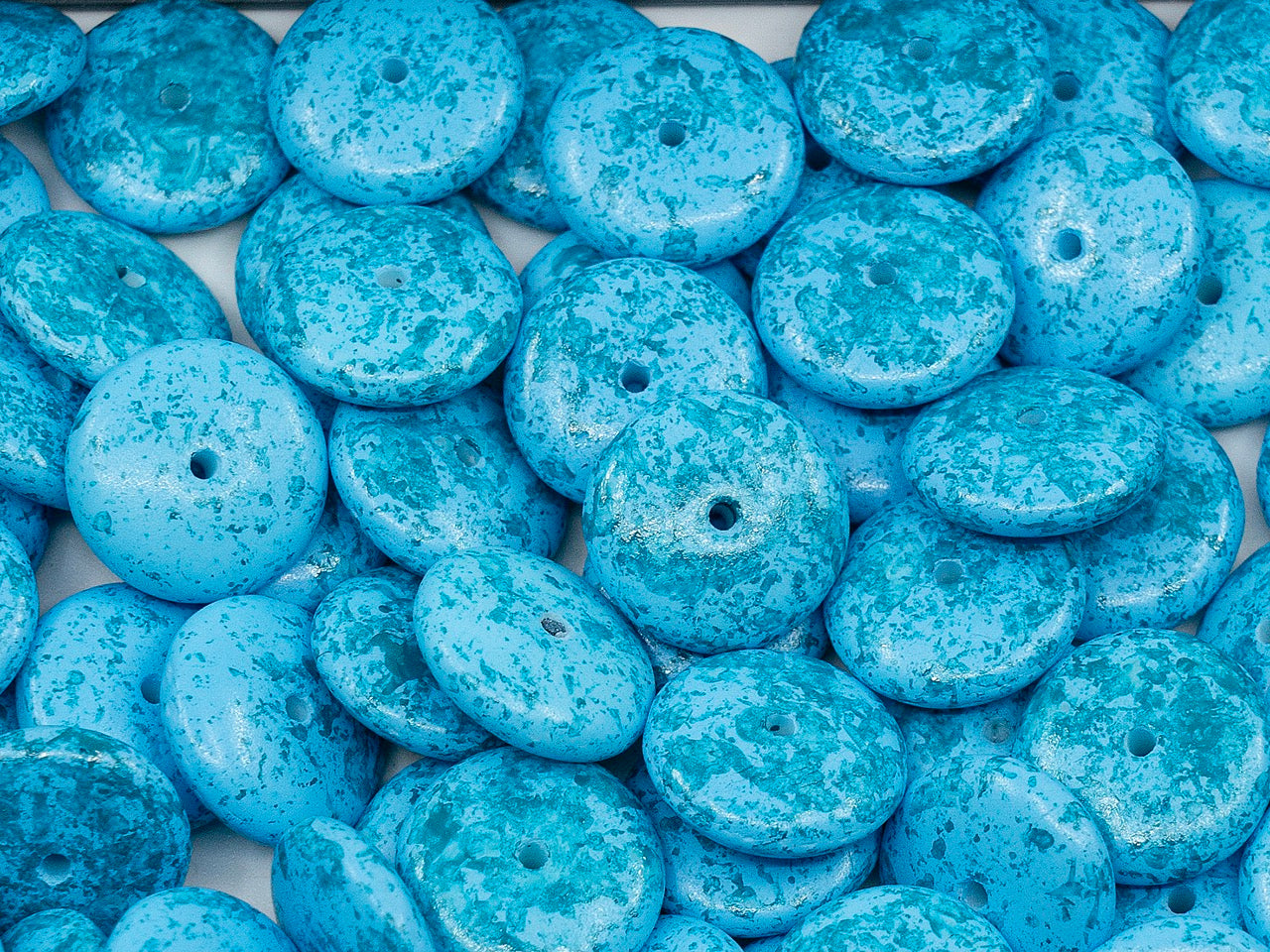 OUTLET Spacer Rondelle Pressed Beads,  mm, Glass, Czech Republic