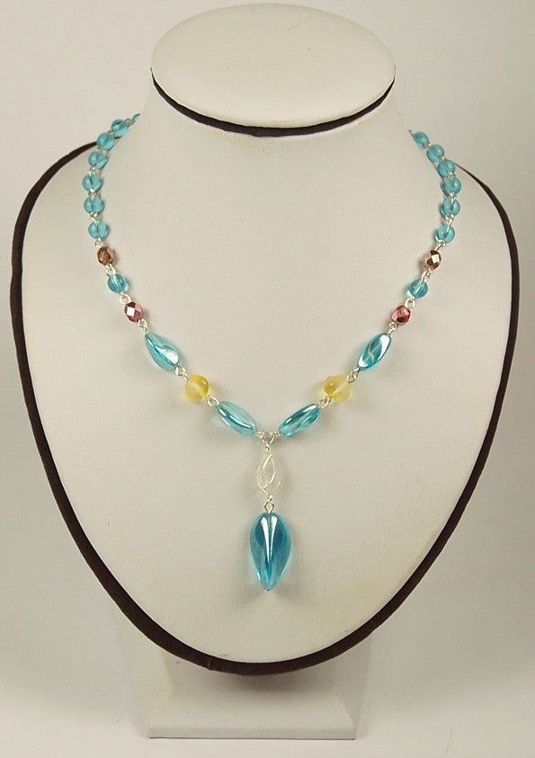 3 pcs Jewelry piece with Czech Glass Beads (OUTLET Vintage)