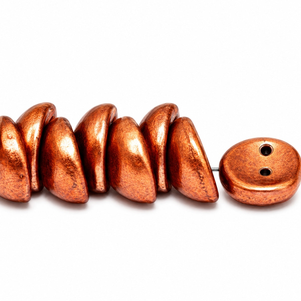 Piggy Beads, Crystal Light Vintage Copper (00030-01770), Glass, Czech Republic