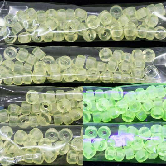 OUTLET 10 grams Pony Beads, Transparent Yellow (80130), Glass, Czech Republic