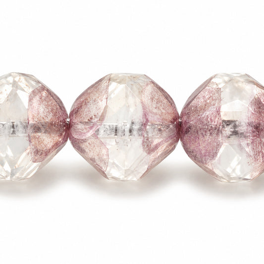 Special Cut Faceted Fire Polished Beads. Smashed, 66008 Bronze (66008-14415), Glass, Czech Republic