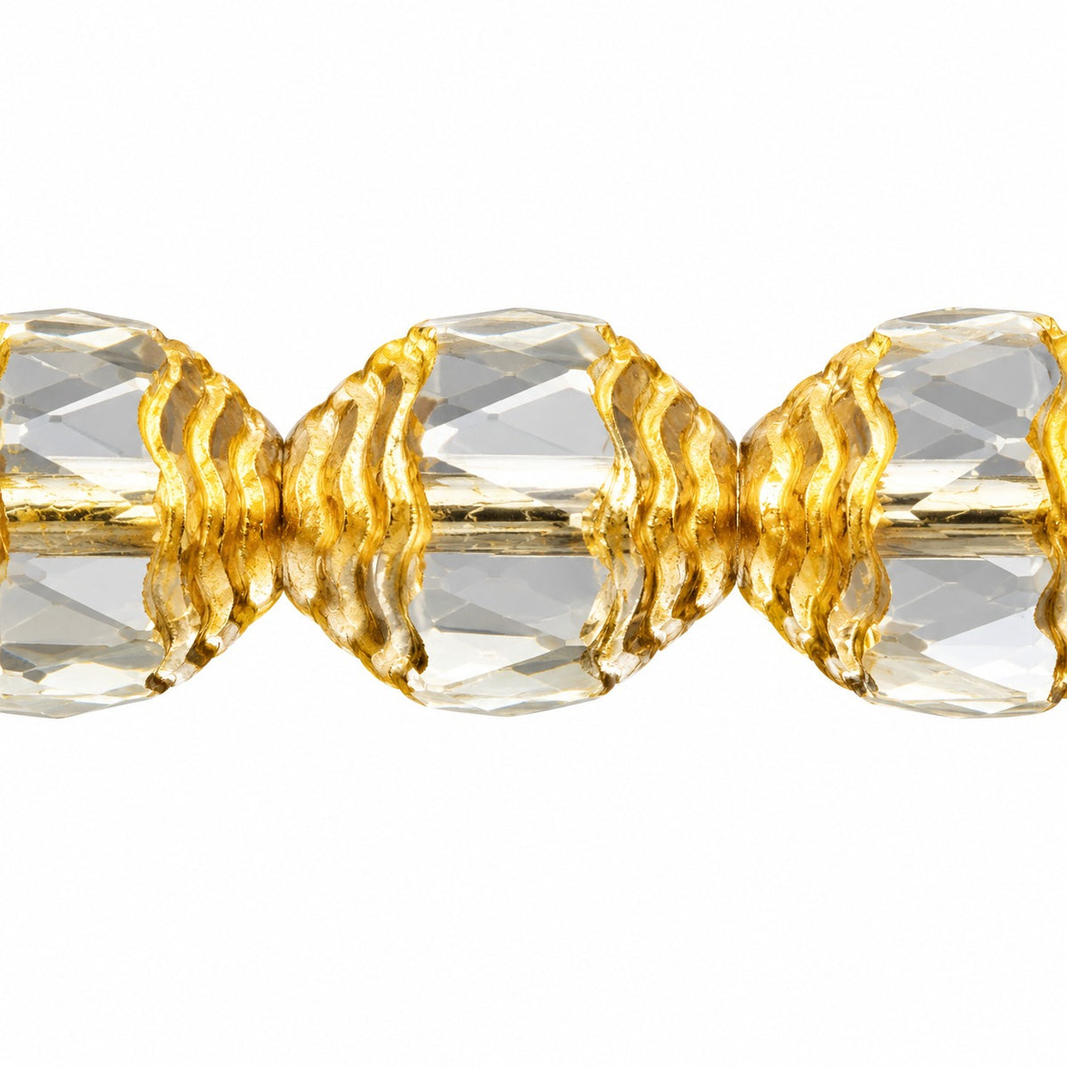 Special Cut Faceted Fire Polished Beads, Crystal 55303 (00030-55303), Glass, Czech Republic
