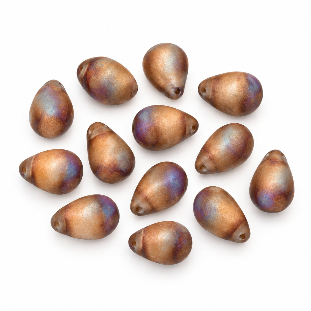 Drop Beads, Chalk White 98856 (03000-98856), Glass, Czech Republic
