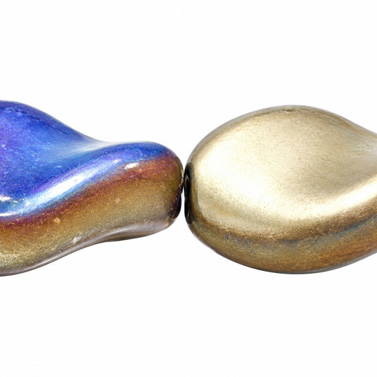 Curved Oval Beads, Crystal 98854 (00030-98854), Glass, Czech Republic