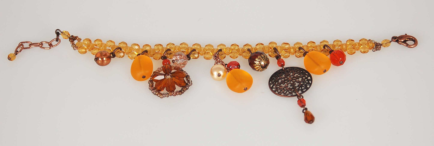 3 pcs Jewelry piece with Czech Glass Beads (OUTLET Vintage)