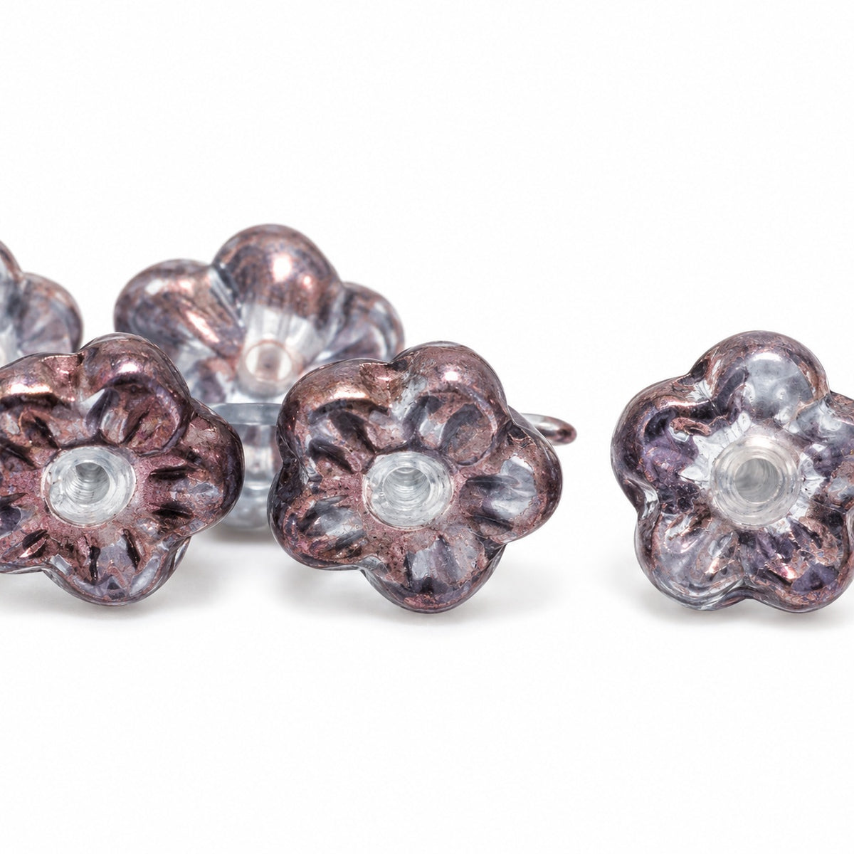 Forget Me Not Beads, Crystal Purple (00030-15726), Glass, Czech Republic