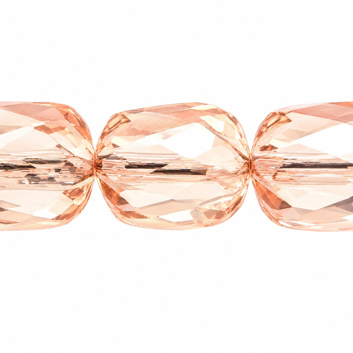 Fire Polished Faceted Cathedral Beads, Transparent Pink (70110), Glass, Czech Republic