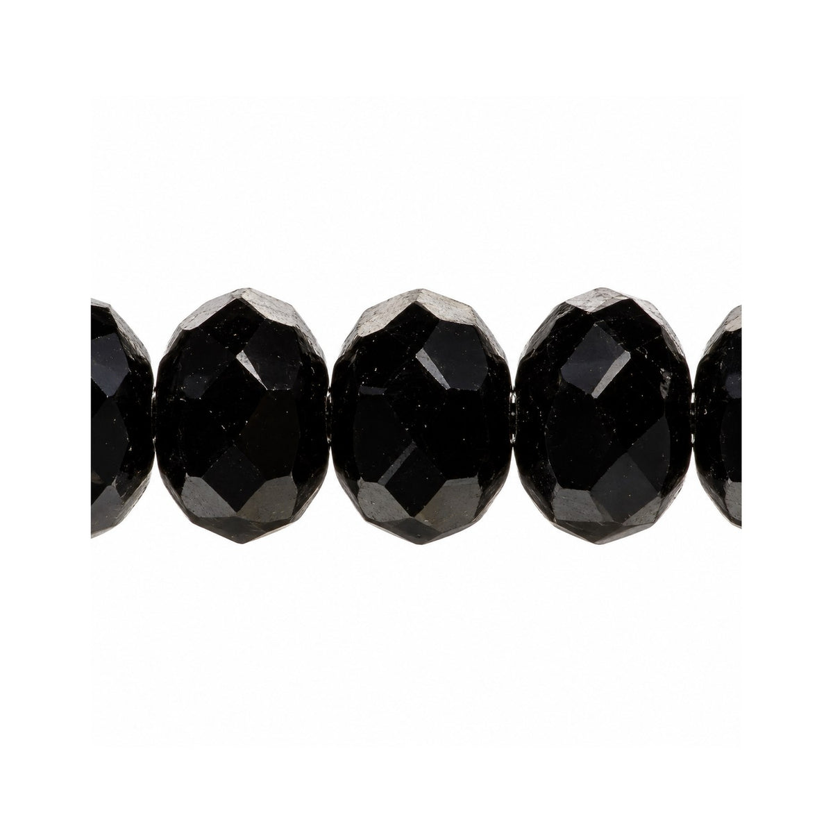 Special Cut Faceted Fire Polished Beads, Black (23980), Glass, Czech Republic