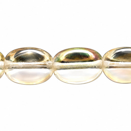 3-Side Oval Beads, Crystal 22701 (00030-22701), Glass, Czech Republic