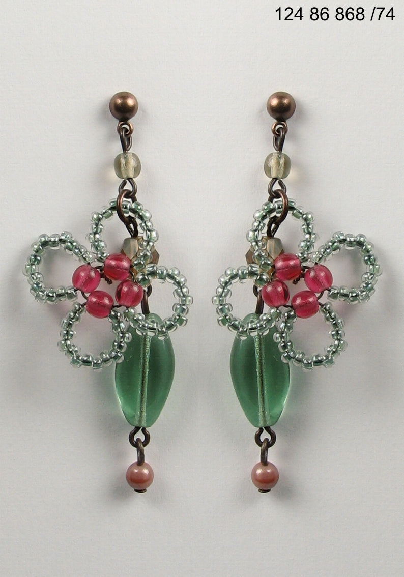 3 pcs Jewelry piece with Czech Glass Beads (OUTLET Vintage)