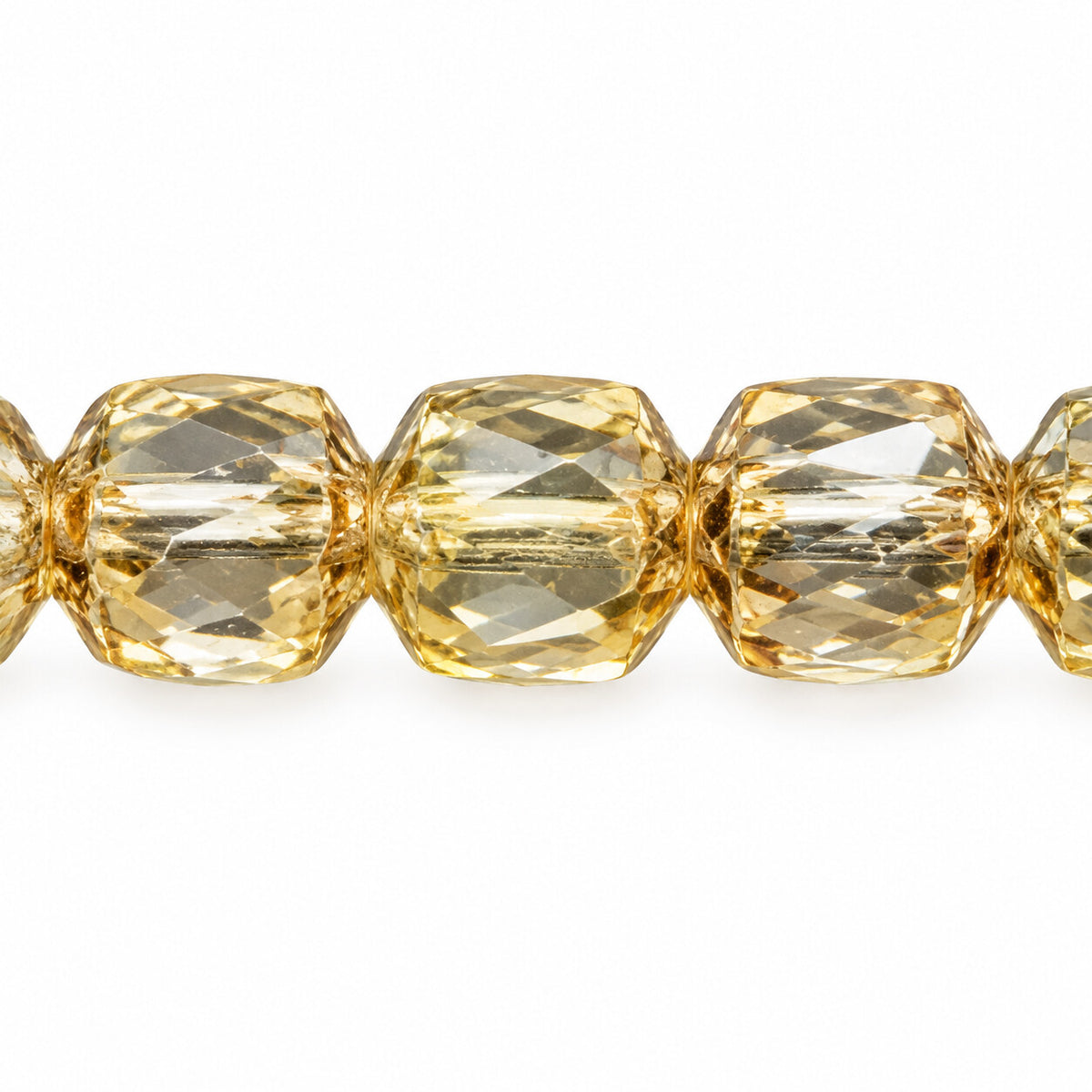 Cathedral Faceted Fire Polished Beads, Crystal Picasso (00030-43400), Glass, Czech Republic