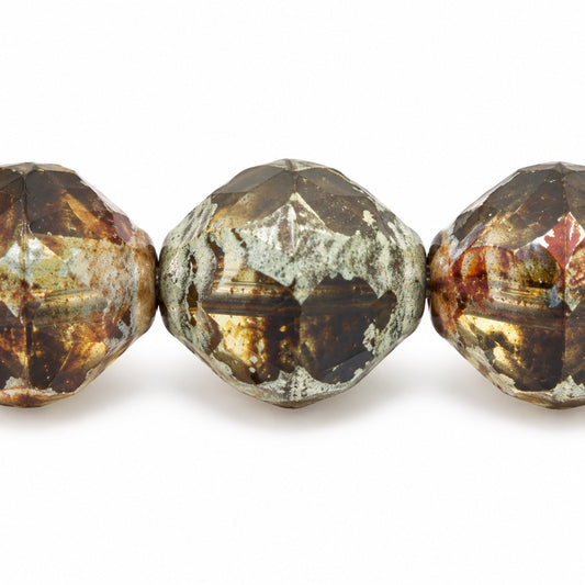 Wasp Special Cut Faceted Fire Polished Beads, X3167 Stain Strong (x3167-86805), Glass, Czech Republic
