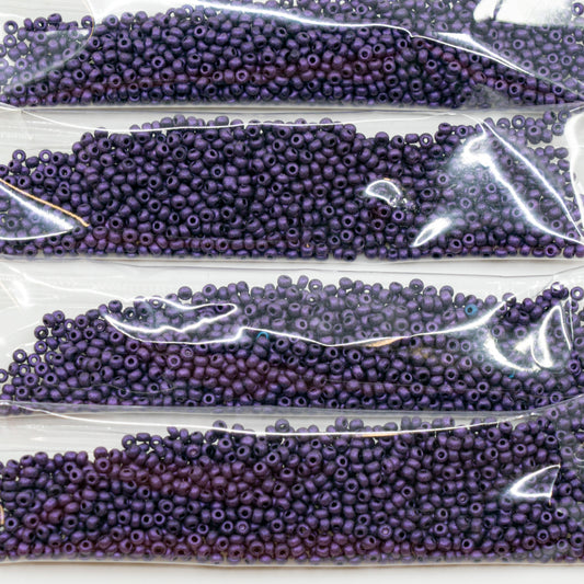 奥特莱斯 10克宝仕奥莎Ornela种子珠，圆孔，散装，11/0，深紫色79 (23980-79021)，玻璃，捷克共和国