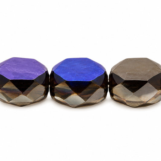 Faceted Special Cut Beads, Black 22201 (23980-22201), Glass, Czech Republic