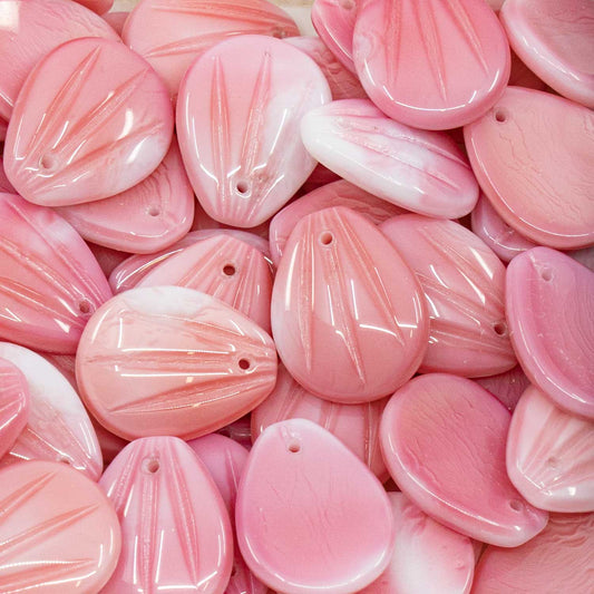 OUTLET 250g Magnolia Petal, 17 x 13 mm, Pink (00030-81800), Glass, Czech Republic